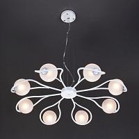 подвесная люстра eurosvet camomile 70089/8 белый с серебром в Армавире