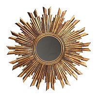 зеркало-солнце золотое диаметр 60 см sunburst vintage в Армавире