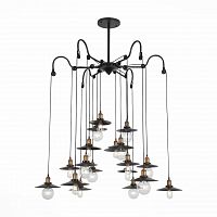 подвесная светодионая люстра st luce curiosita sl270.403.18 коричневая в Армавире