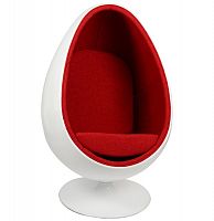 кресло ovalia egg style chair красное в Армавире