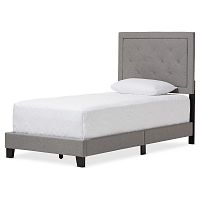 кровать paris linen upholstered gray 120х200 в Армавире