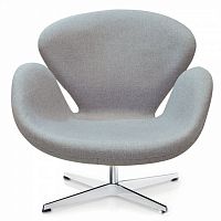 кресло swan chair темно-серое в Армавире