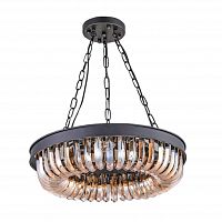 люстра terra black amber d50 черная, стекло янтарного цвета в Армавире