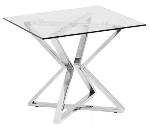 стол журнальный cube silver хром в Армавире