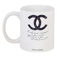 кружка с рисунком drink champagne. coco chanel в Армавире