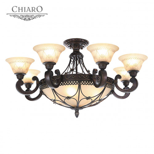 потолочная люстра chiaro айвенго 382012812 бежевая в Армавире