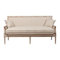 диван auguste salon bench with burlap прямой бежевый в Армавире