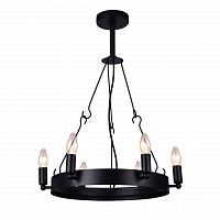 дизайнерская подвесная люстра arte lamp bastiglia a8811sp-6bk черная в Армавире