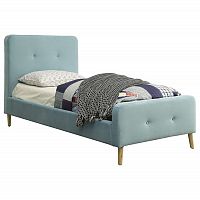 кровать button tufted flannelette blue 140х200 в Армавире