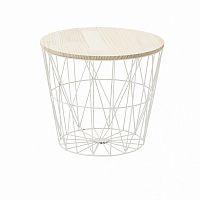 стол-корзина flora m белый в Армавире