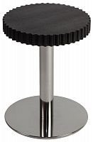 стол журнальный onduline 1 - ash wengé stained chromed metal 180392-1 черный в Армавире