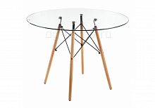 стол стеклянный nixon (eames style) натуральное дерево в Армавире