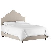 кровать двуспальная 180х200 бежевая camille light gray velvet в Армавире
