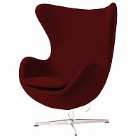 кресло egg chair бордовое с вкраплениями в Армавире