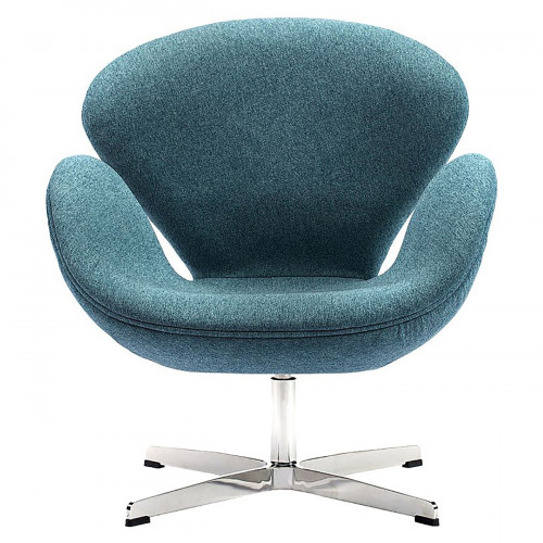 кресло swan chair сине-зеленое в Армавире