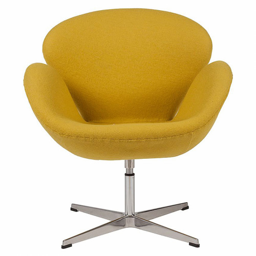 кресло swan chair желтое в Армавире