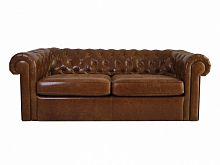 диван chesterfield прямой коричневый в Армавире