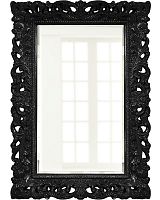 зеркало прямоугольное настенное черное гэрри gloss black в Армавире