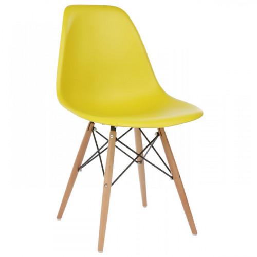 стул деревянный eames pc-015 yellow в Армавире
