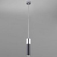 подвесной светильник eurosvet double topper 50135/1 led хром/черный в Армавире