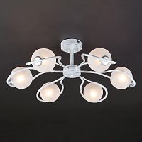 потолочная люстра eurosvet camomile 70089/6 белый с серебром в Армавире