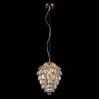 подвесной светильник crystal lux charme sp2+2 led gold/amber в Армавире