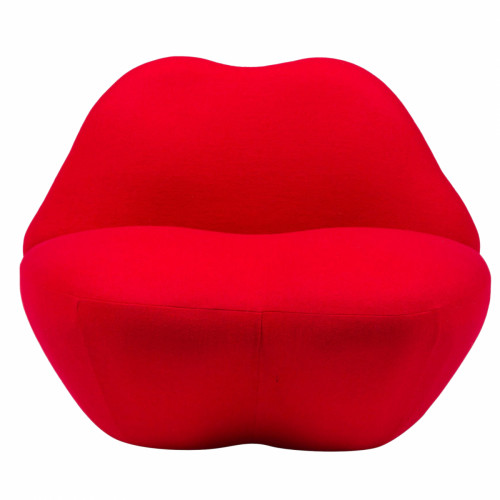 кресло губы heller kiss красный кашемир в Армавире