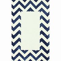 ковер zig zag синий с квадратом 120х180 в Армавире