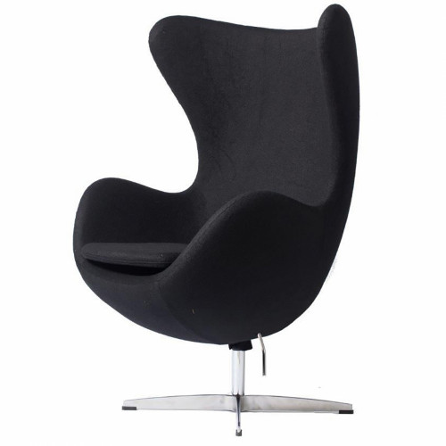кресло egg chair кашемир черное в Армавире