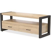 тумба под tv neo loft с двумя ящиками светло-коричневая в Армавире