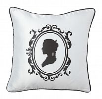 подушка с принтом ladies' profile white в Армавире