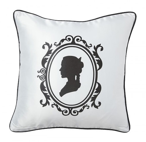 подушка с принтом ladies' profile white в Армавире