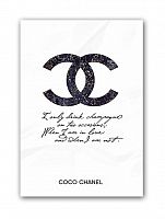 постер drink champagne. coco chanel а3 в Армавире