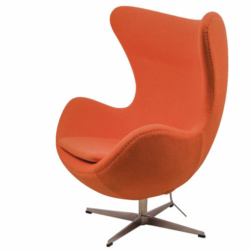 кресло egg chair шерсть оранжевое в Армавире