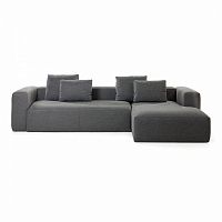 диван blok sofa 3 правый угол темно-серый от la forma (ex julia grup) в Армавире