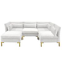 диван zara sectional угловой белый в Армавире