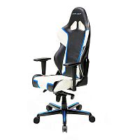 кресло геймерское dxracer racing черно-бело-синее в Армавире