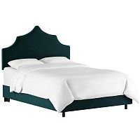 кровать двуспальная 160х200 зеленая camille light peacock velvet в Армавире