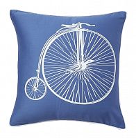 подушка с ретро-велосипедом retro bicycle blue в Армавире