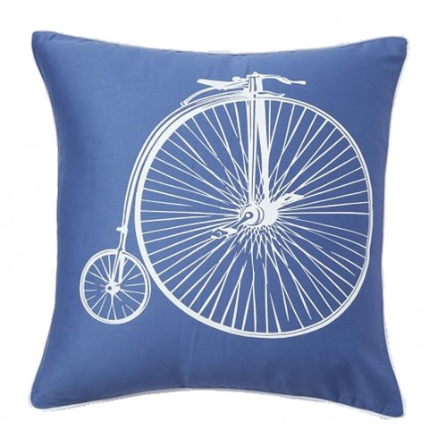 подушка с ретро-велосипедом retro bicycle blue в Армавире