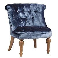 кресло sophie tufted синее в Армавире