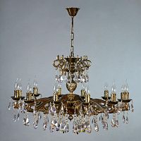 подвесная люстра ambiente leon 2128/12 pb tear drop бронза в Армавире