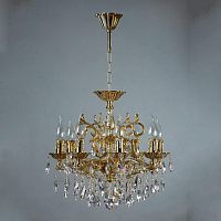 подвесная люстра ambiente leon 2128/8 wp tear drop бронза в Армавире