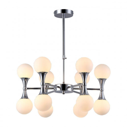 подвесная люстра arte lamp a9162lm-12cc белая в Армавире