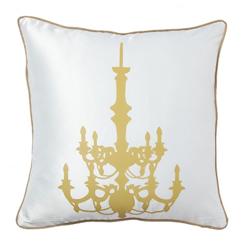 подушка с золотым канделябром chandelier white в Армавире