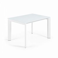 стол обеденый atta 120(180)x80 с белым стеклом от la forma (ex julia grup) в Армавире