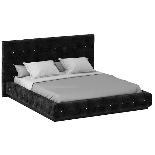 кровать двуспальная 160х200 черная kristal black в Армавире