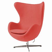 кресло egg chair коралловое в Армавире