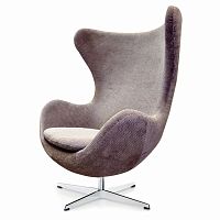 кресло egg chair гала кашемир серое в Армавире
