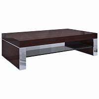 столик журнальный low silver brown коричневый, серый в Армавире